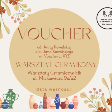 Voucher na warsztat indywidualny dla 2 osób w pracowni ceramiki